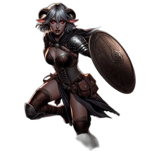 fantasy art, concept art, comic book art, pixel art, dark, fierce, warrior, silver transparent PNG cut-out