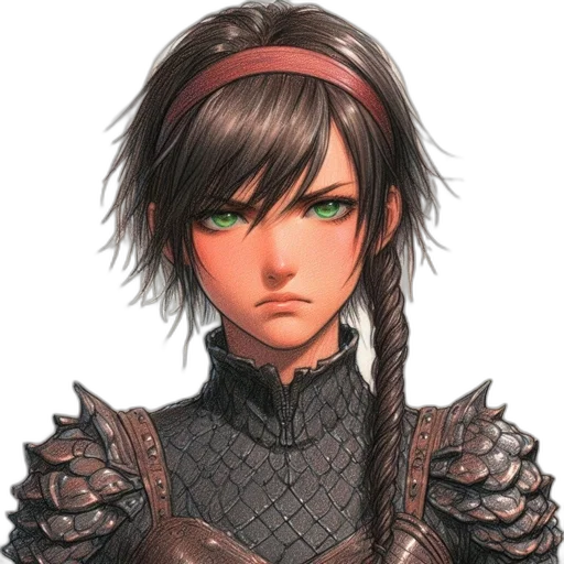 face, staff, weapon, hair, concept art, fantasy art, pixel art, anime transparent PNG cut-out