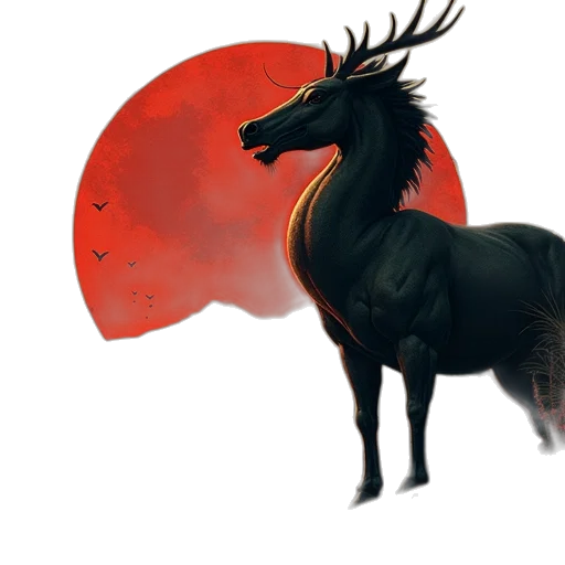 dragon, animal, creature, mask, concept art, fantasy art, anime, watercolor transparent PNG cut-out