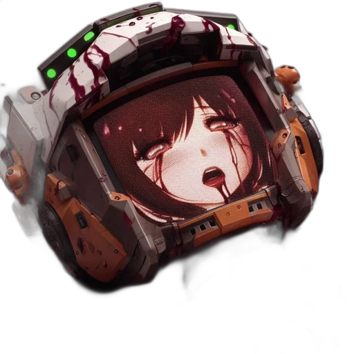 mask, robot, face, hat, anime, cyberpunk, concept art, pixel art transparent PNG cut-out