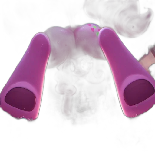 weapon, 3d render, concept art, anthropomorphic, pink, creature, gazes, over transparent PNG cut-out