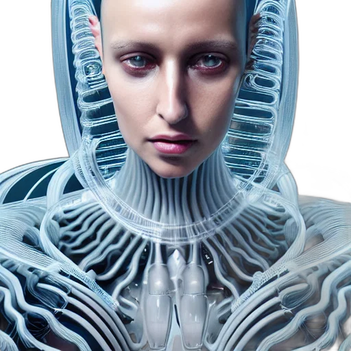 robot, face, creature, hair transparent PNG cut-out