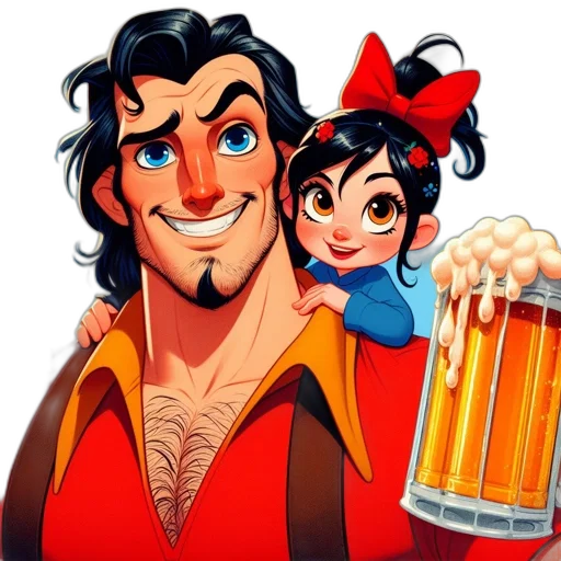 crown, cartoon, comic book art, concept art, photorealistic, man, dark, hair transparent PNG cut-out