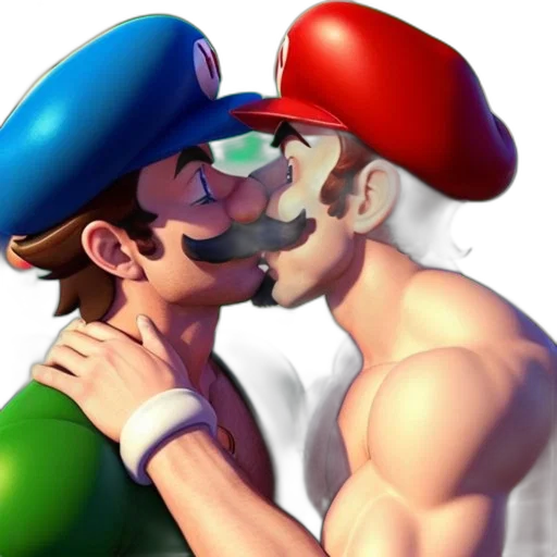 mask, hat, concept art, 3d render, watercolor, pixel art, mario, luigi transparent PNG cut-out