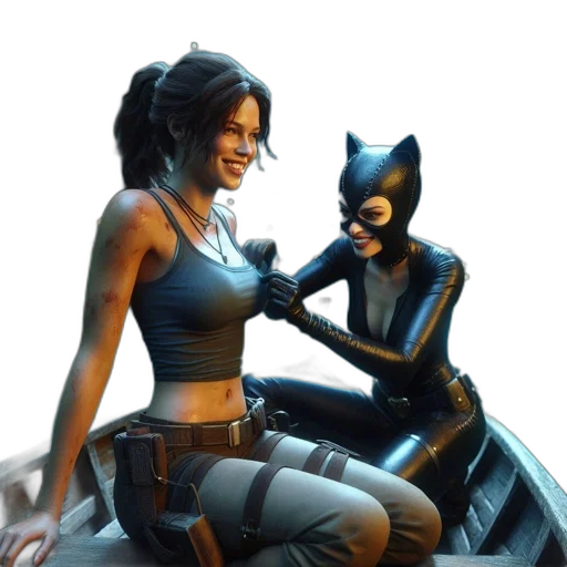 comic book art, concept art, fantasy art, photorealistic transparent PNG cut-out