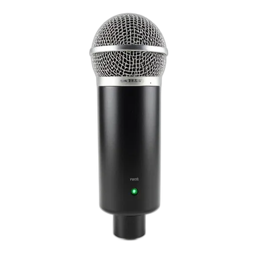 staff, black, microphone, silver, grille, green, power, button transparent PNG cut-out
