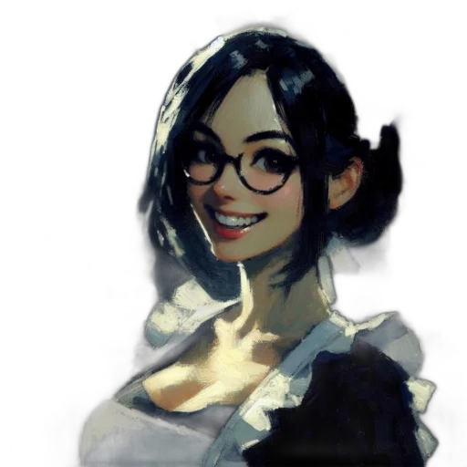 staff, face, mask, dress, anime, cartoon, concept art, comic book art transparent PNG cut-out