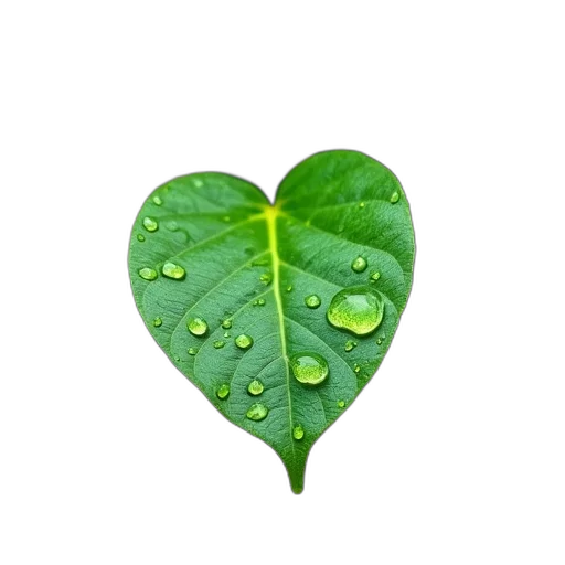 umbrella, flower, photorealistic, green, close-up, leaf, water, droplets transparent PNG cut-out