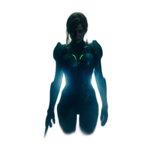 robot, dress, creature, mask, concept art, 3d render, cyberpunk, pixel art transparent PNG cut-out