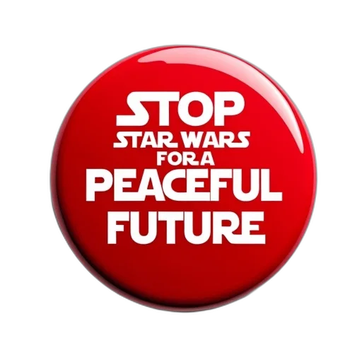 red, button, white, text, reads, stop, star, wars transparent PNG cut-out