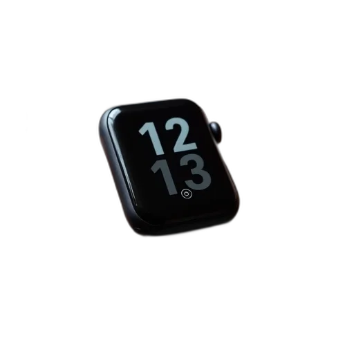 jewelry, 3d render, close-up, person, wrist, wearing, black, smartwatch transparent PNG cut-out