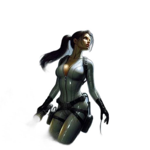 staff, concept art, comic book art, fantasy art, 3d render, dimly, lit, root-entangled transparent PNG cut-out