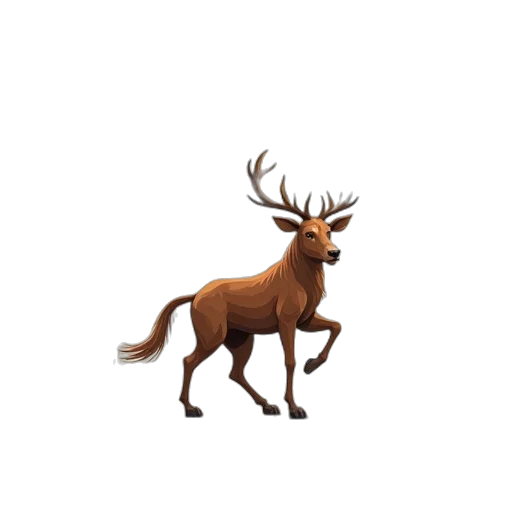 animal, creature, crown, staff transparent PNG cut-out