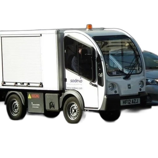 car, white, sodexo, truck, parked, side, road transparent PNG cut-out