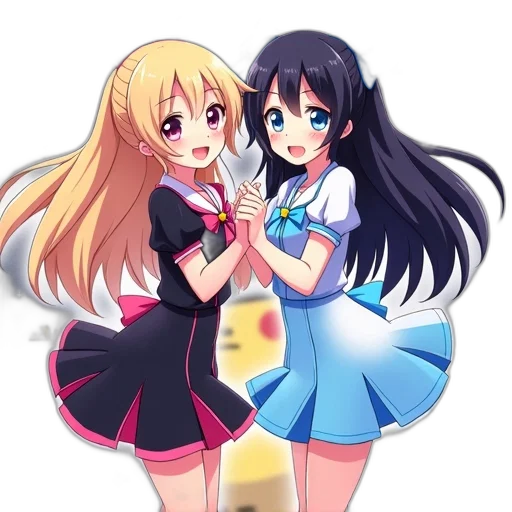dress, staff, anime, cartoon, pixel art, concept art, underwater, fire transparent PNG cut-out