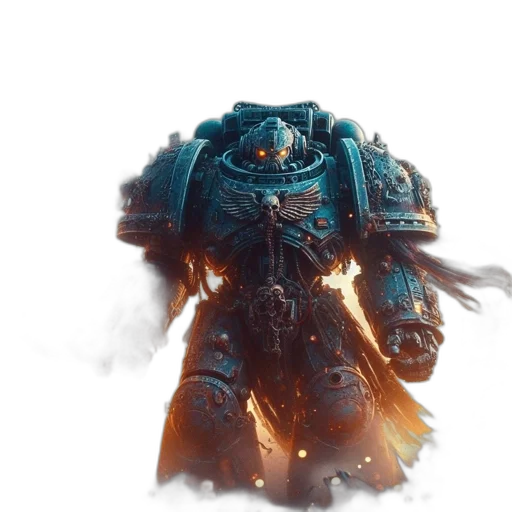 robot, weapon, dragon, concept art, fantasy art, 3d render, photorealistic, blue transparent PNG cut-out