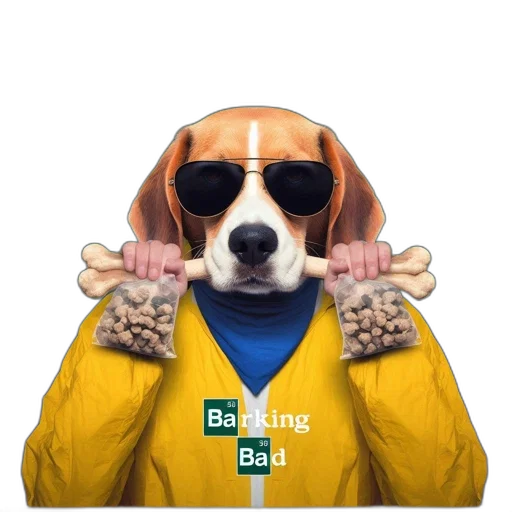 jacket, animal, staff, photorealistic, 3d render, anthropomorphic, dog, yellow transparent PNG cut-out