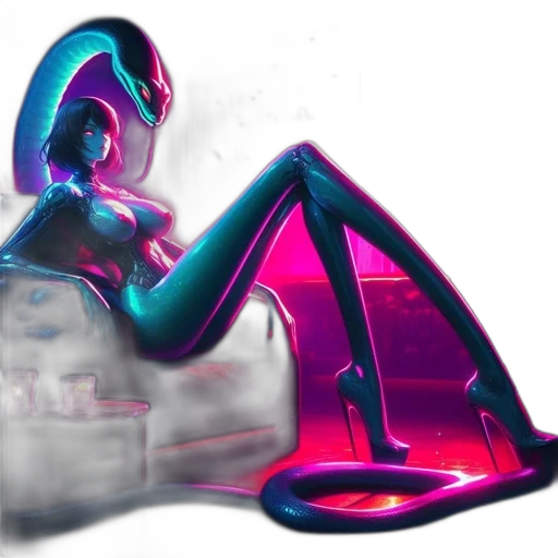 shoes, bottle, robot, jewelry, vaporwave, concept art, 3d render, cyberpunk transparent PNG cut-out