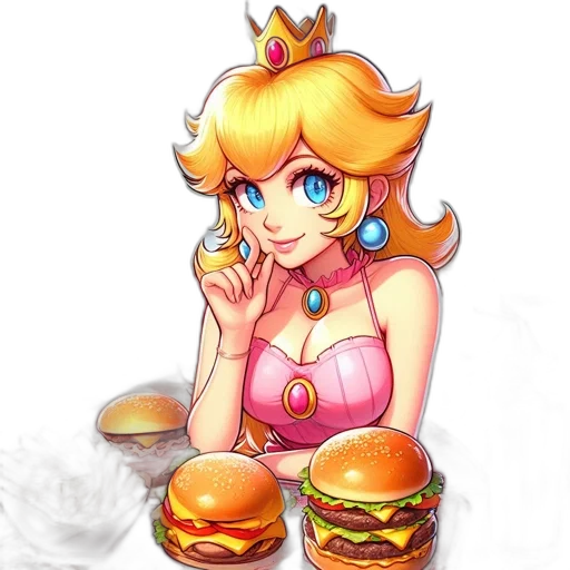 food, dress, pixel art, concept art, vaporwave, watercolor, neon lights, monochrome transparent PNG cut-out