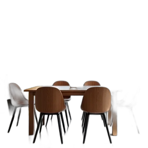 furniture, 3d render, concept art, photorealistic, forest, earth tones, monochrome, dark transparent PNG cut-out