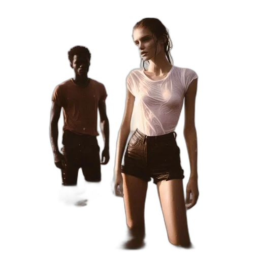 jacket, dress, mask, robot, concept art, pixel art, comic book art, 3d render transparent PNG cut-out