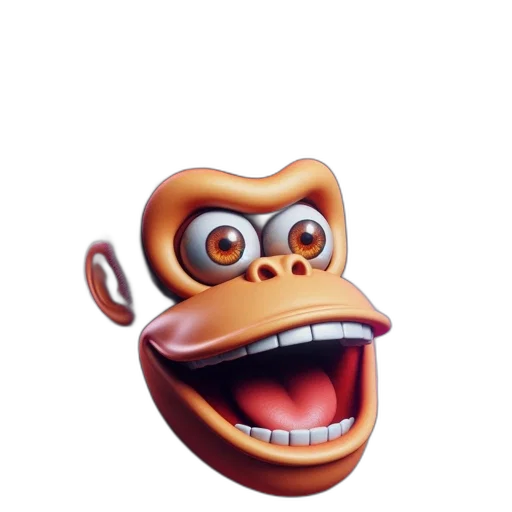 animal, creature, face, mask, 3d render, concept art, photorealistic, cartoon transparent PNG cut-out