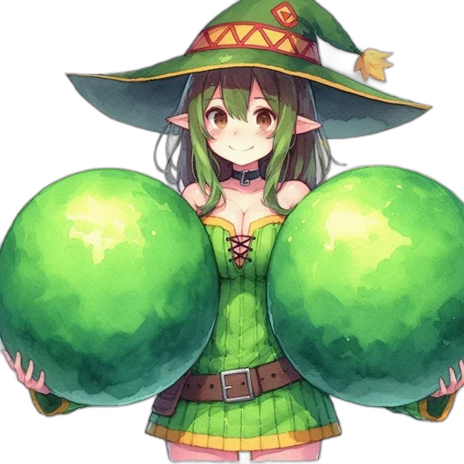 hat, weapon, staff, food, fantasy art, pixel art, anime, concept art transparent PNG cut-out