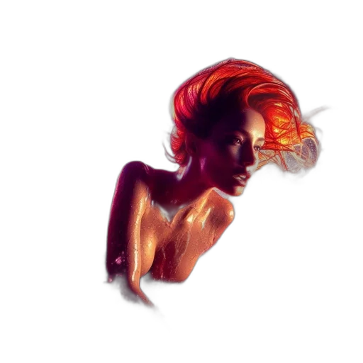 hair, crown, dress, face, photorealistic, concept art, 3d render, oil painting transparent PNG cut-out