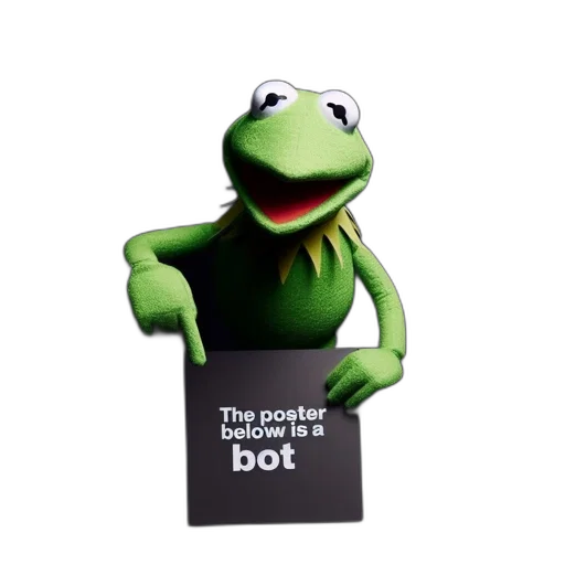 robot, animal, dragon, creature, 3d render, kermit-like, puppet, black transparent PNG cut-out
