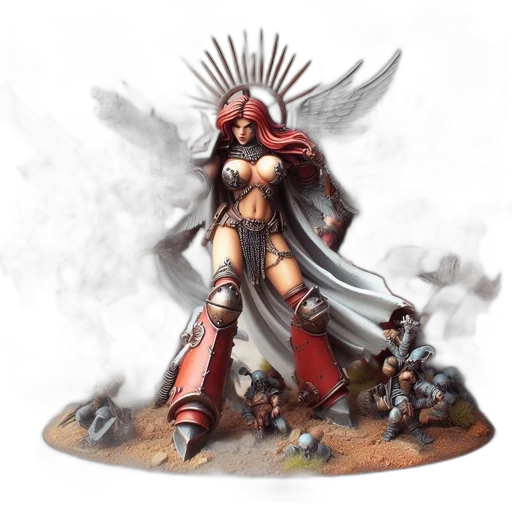 concept art, fantasy art, 3d render, pixel art, image, features, miniature, figurine transparent PNG cut-out