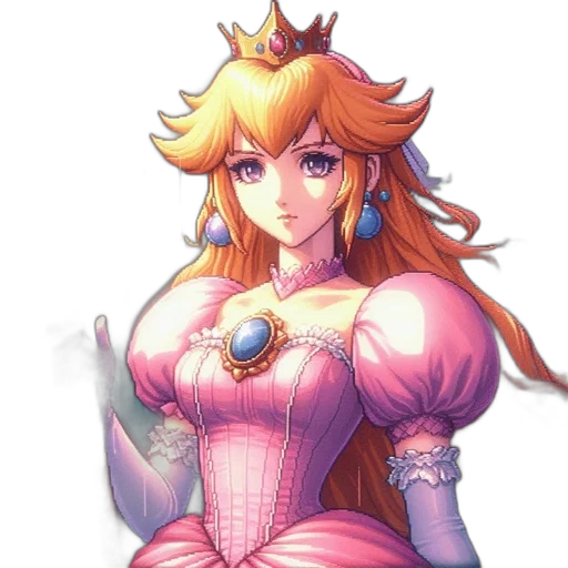 crown, dress, fantasy art, concept art, pixel art, watercolor, pastel, female transparent PNG cut-out
