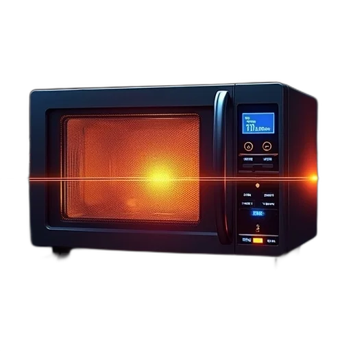 food, electric, microwave, shown transparent PNG cut-out