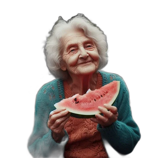 shoes, hat, weapon, food, vaporwave, photorealistic, 3d render, elderly transparent PNG cut-out