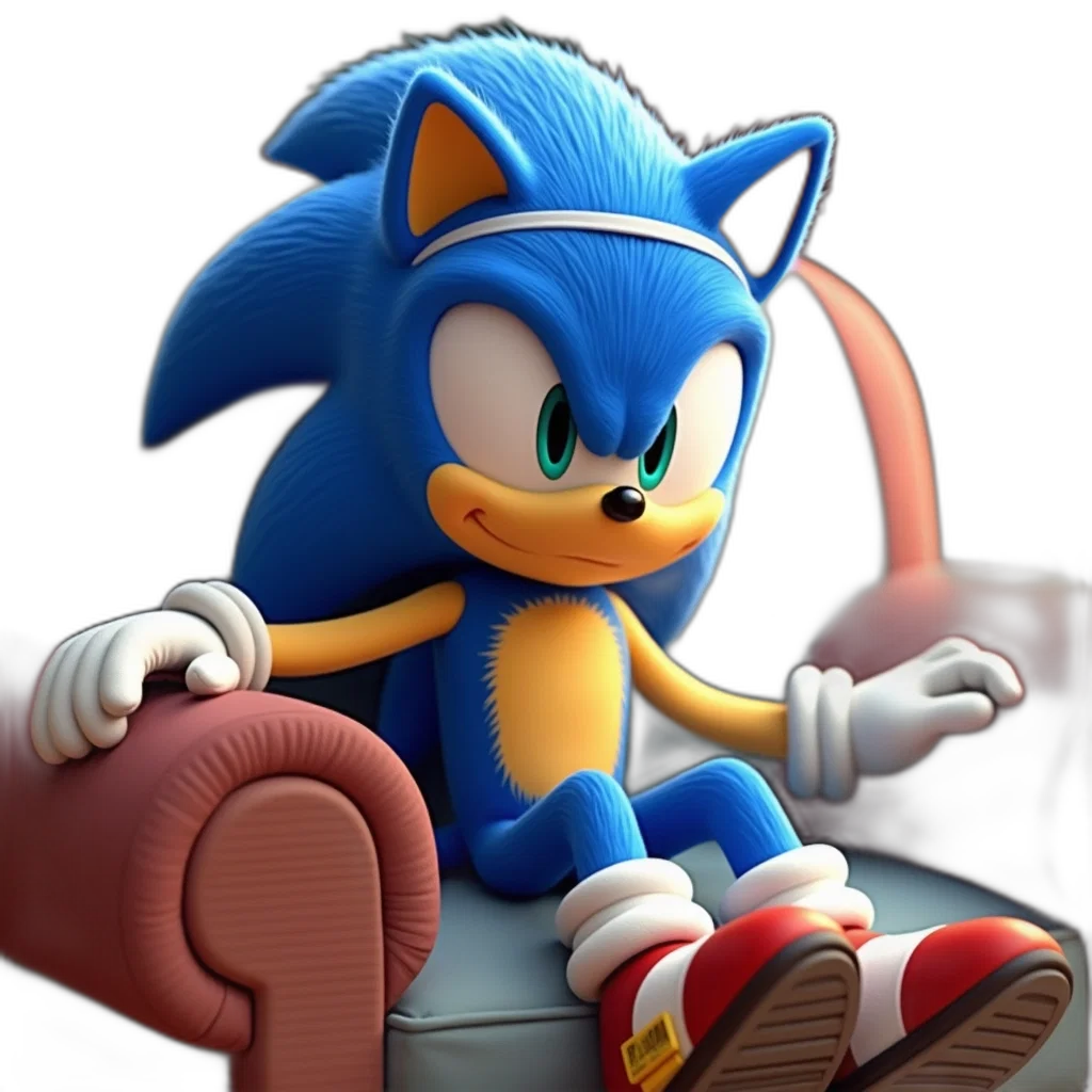 furniture, animal, 3d render, concept art, photorealistic, pixel art, blue, cartoon transparent PNG cut-out