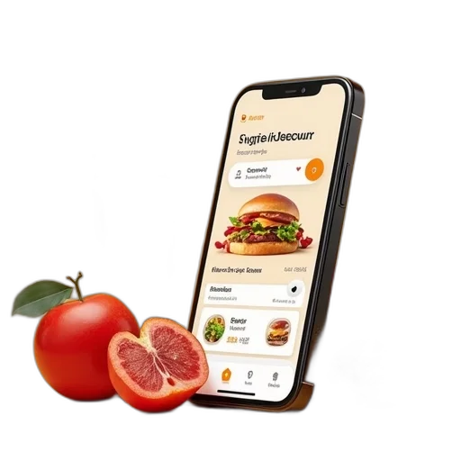 food, mobile, app, design, project, delivery, company transparent PNG cut-out