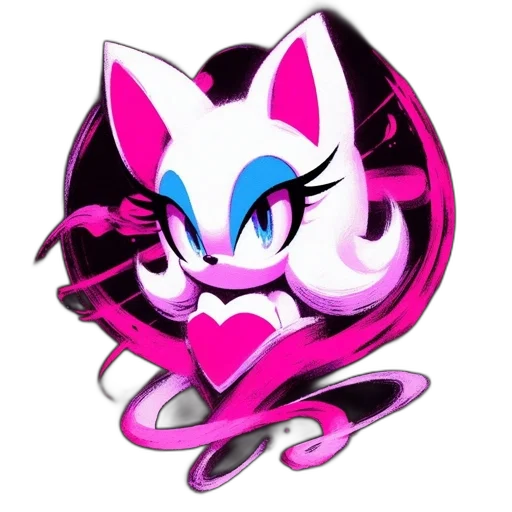 creature, animal, staff, vaporwave transparent PNG cut-out