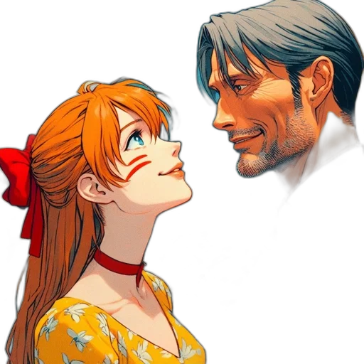 face, dress, anime, concept art, comic book art, cartoon, underwater, fire transparent PNG cut-out