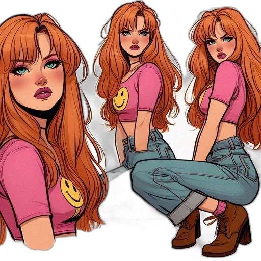 comic book art, concept art, cartoon, anime, neon, colorful, golden, earth tones transparent PNG cut-out