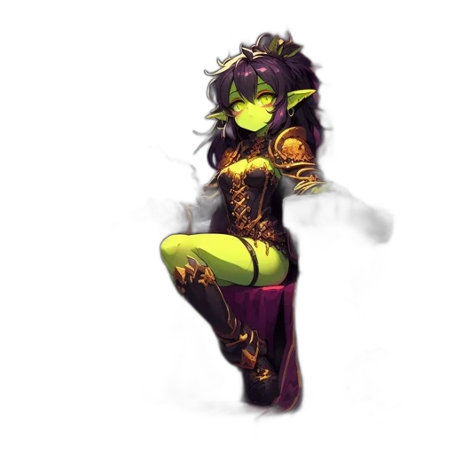 dress, staff, mask, concept art, fantasy art, pixel art, cyberpunk, neon lights transparent PNG cut-out