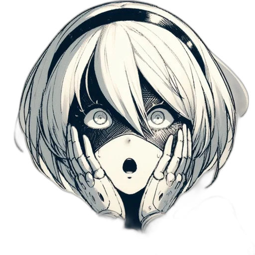 mask, face, robot, creature, anime, concept art, comic book art, cartoon transparent PNG cut-out