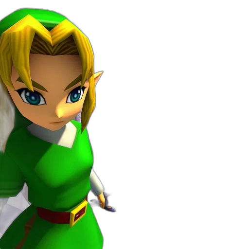 weapon, dress, 3d render, concept art, green, link, protagonist, legend transparent PNG cut-out