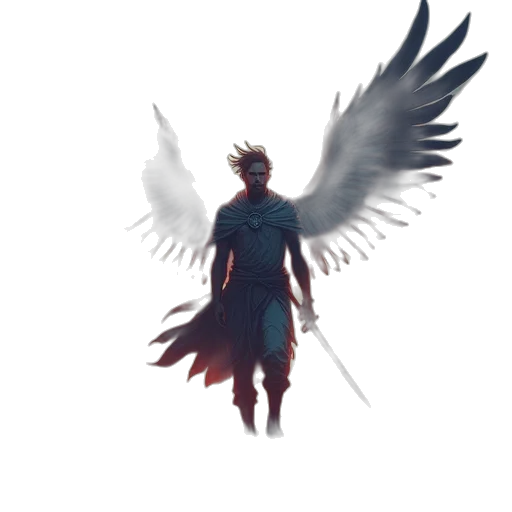 staff, dragon, concept art, fantasy art, pixel art, 3d render, dark, blue transparent PNG cut-out