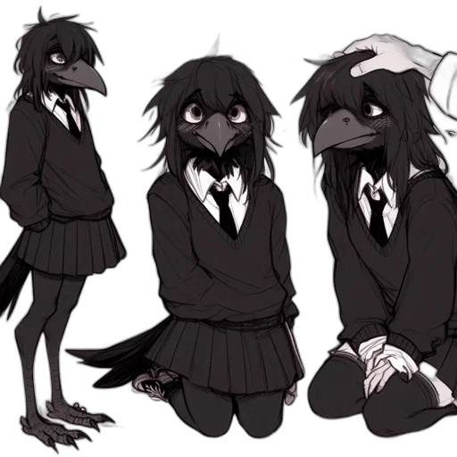 creature, animal, mask, concept art, anime, cartoon, pixel art, dark transparent PNG cut-out