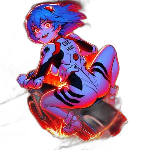 robot, weapon, jacket, dress, concept art, anime, cyberpunk, pixel art transparent PNG cut-out