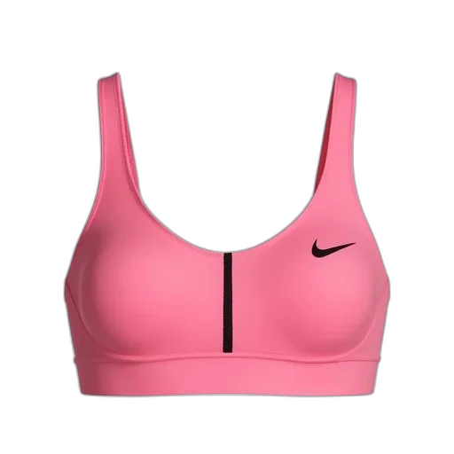 dress, neon, pink, sports, bra, nike, logo, left transparent PNG cut-out