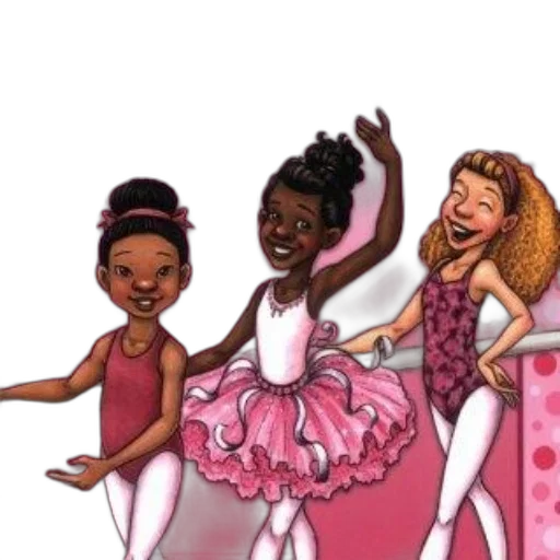 dress, concept art, cartoon, cover, sugar, plum, ballerinas, fantastic transparent PNG cut-out