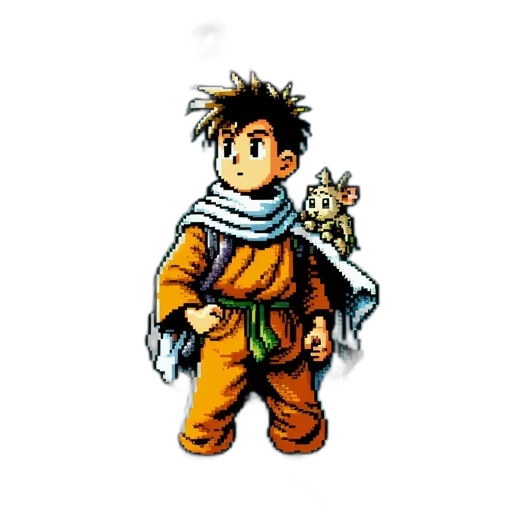 staff, jacket, dragon, weapon transparent PNG cut-out
