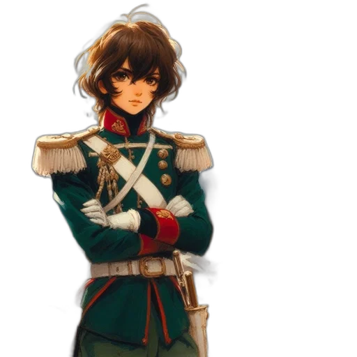 jacket, staff, weapon, sword, concept art, pixel art, fantasy art, anime transparent PNG cut-out