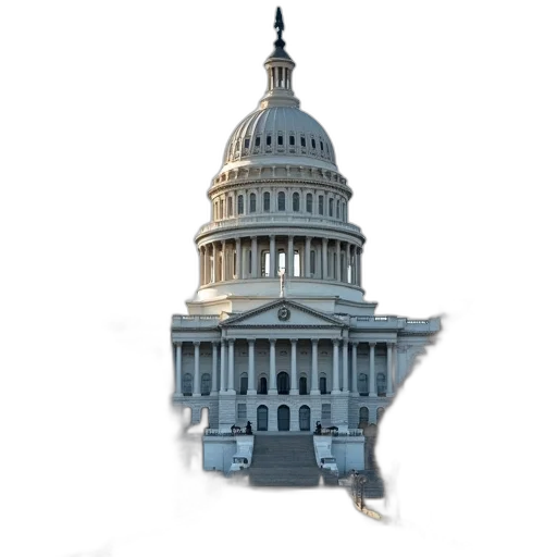 building, view, dome, capitol transparent PNG cut-out