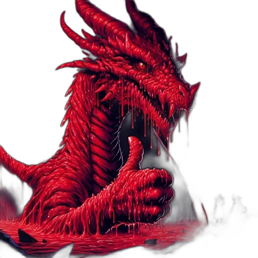 dragon, creature, animal, mask, fantasy art, concept art, pixel art, 3d render transparent PNG cut-out